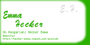 emma hecker business card